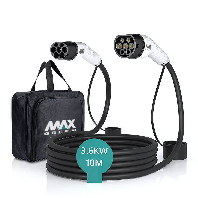 Kabel ładujący MAX GREEN EV&PHEV typu 2 do typu 2 | 16A | 3,6 kW | 5M |
